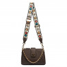 Damentasche Schultertasche 003g Dunkelbraun