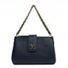 Damen-Schultertasche 003g Blau Elefant