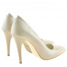 Damen elegante Schuhe 1241 Lack beige