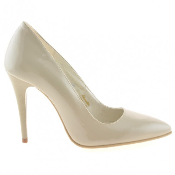 Damen elegante Schuhe 1241 Lack beige Damen elegante Schuhe 1241 Lack beige