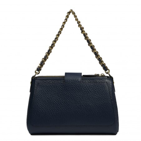 Damen-Schultertasche 003g Blau Elefant
