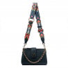 Damen-Schultertasche 003g Blau Elefant