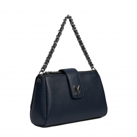 Damentasche Schultertasche 003g 01 blau Elefant