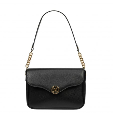 Schultertasche für Damen 015g biz schwarz