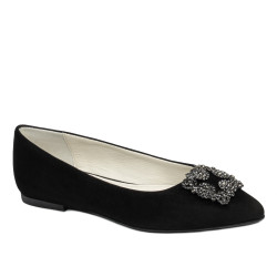 Damen Ballerinas 1301 schwarz Antilope