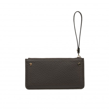 Damenbrieftasche 202g dunkelbraun Elefant