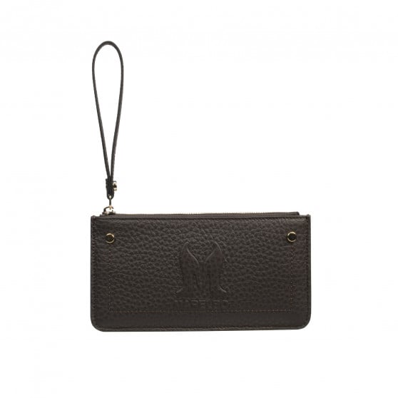 Damenbrieftasche 202g dunkelbraun Elefant