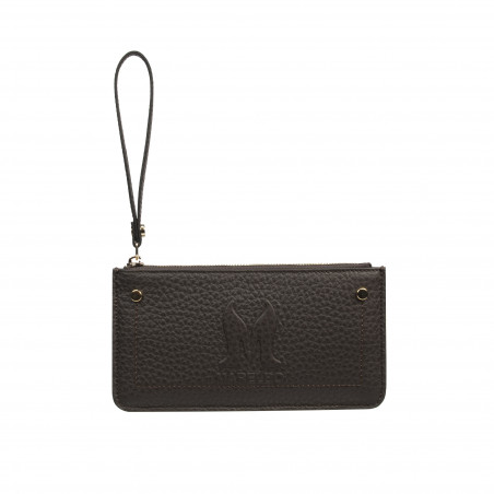 Damenbrieftasche 202g dunkelbraun Elefant