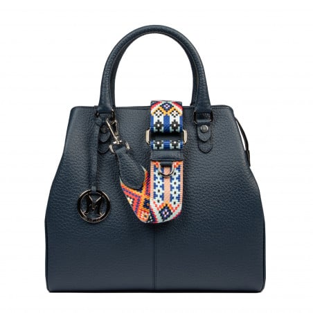 Damentasche Hand 002g 01 Elefant Blau