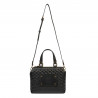 Schwarze Damen-Schultertasche 019g