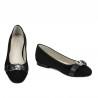 Damen-Ballerinas 1303 schwarz Antilope