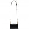 Damentasche Schultertasche 020g Croco Schwarz