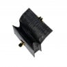 Damentasche Schultertasche 020g Croco Schwarz