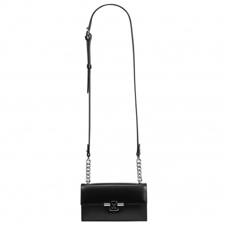 Damentasche Umhängetasche 020g 01 schwarz Nappa