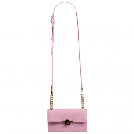 Damen-Umhängetasche 020g violett Safiano