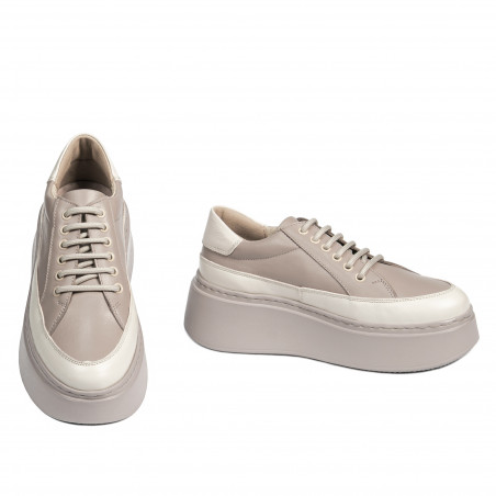 Damen-Sneaker 6070 Sand kombiniert