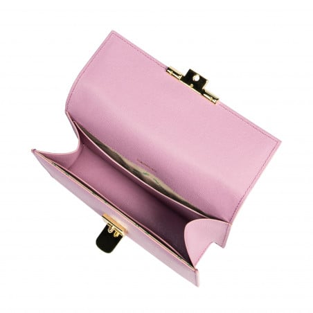Damen-Umhängetasche 020g violett Safiano