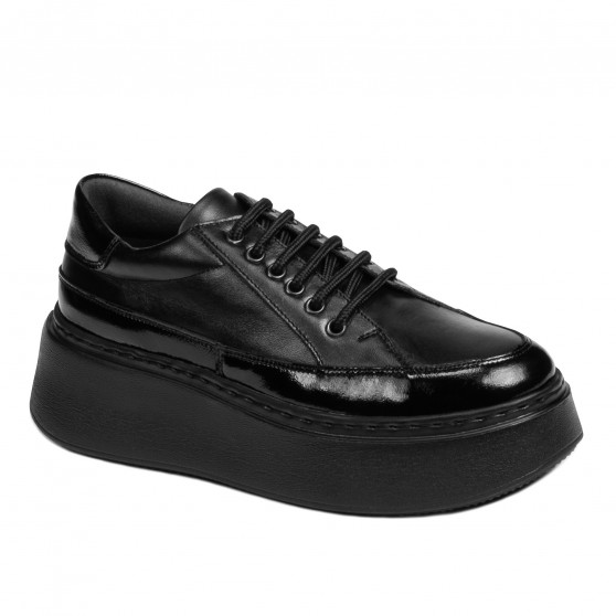 Damensportschuhe 6070 in Schwarz kombiniert
