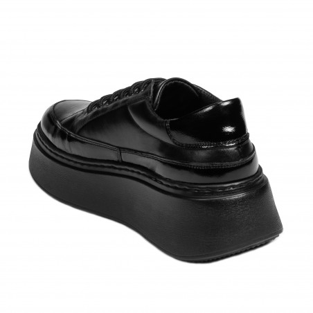 Damensportschuhe 6070 in Schwarz kombiniert