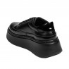 Damensportschuhe 6070 in Schwarz kombiniert