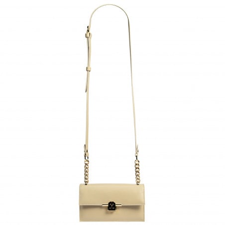 Damen-Umhängetasche 020g Cappuccino Saffiano
