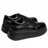 Damensportschuhe 6070 in Schwarz kombiniert