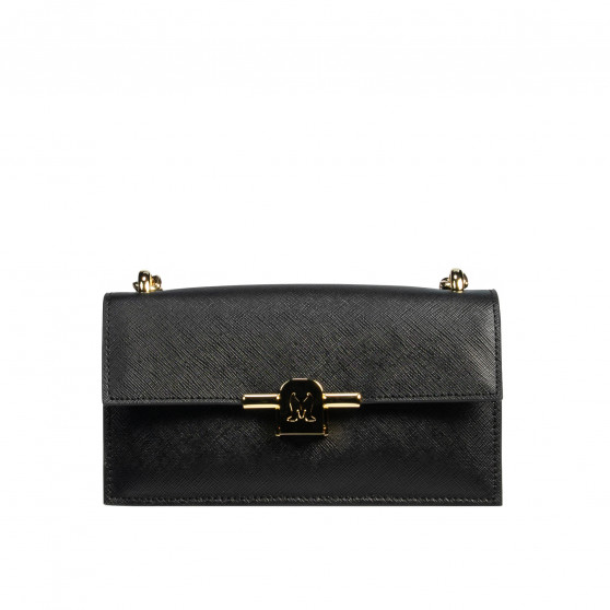 Damentasche Schultertasche 020g schwarz Saffiano Damentasche Schultertasche 020g schwarz Saffiano