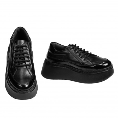 Damensportschuhe 6070 in Schwarz kombiniert