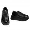 Damensportschuhe 6070 in Schwarz kombiniert