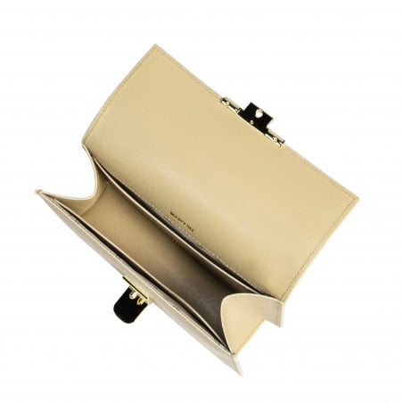Damen-Umhängetasche 020g Cappuccino Saffiano