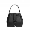 Damentasche Schultertasche 018g 01 schwarz