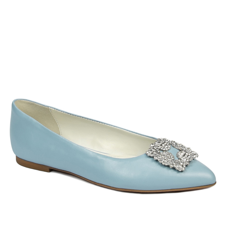 Damen Ballerinas 1301 Babyblau