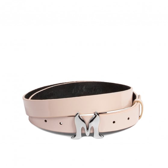 Damen Gürtel 41m Lack Nude Damen Gürtel 41m Lack Nude