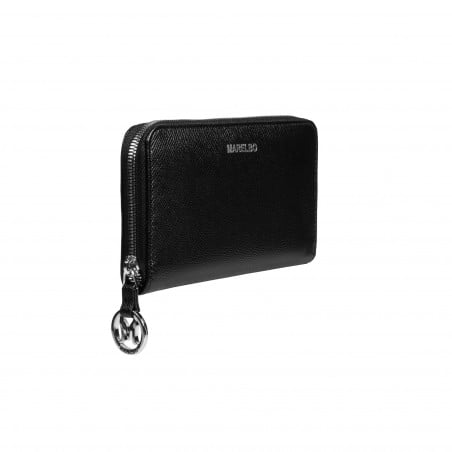 Damen Geldbörse 200g 01 schwarzer Kaviar