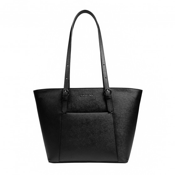 Damentasche Schultertasche 021g 01 schwarz Saffiano Damentasche Schultertasche 021g 01 schwarz Saffiano
