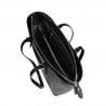 Damentasche Schultertasche 021g 01 schwarz Saffiano