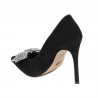 Elegante Damenschuhe 1334 in schwarzem Antilopenleder