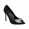 Elegante Damenschuhe 1334 in schwarzem Antilopenleder