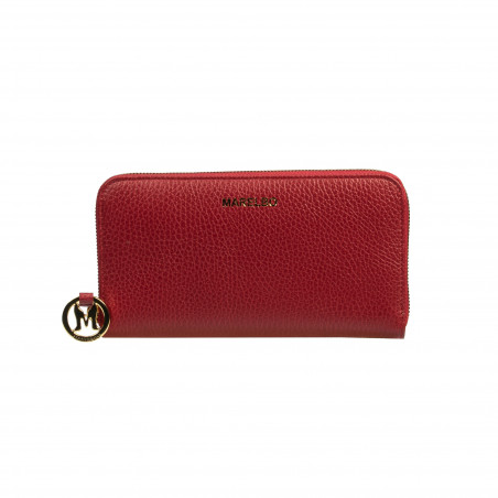 Damen-Geldbörse 200g glatt rot