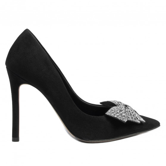 Elegante Damenschuhe 1334 in schwarzem Antilopenleder Elegante Damenschuhe 1334 in schwarzem Antilopenleder