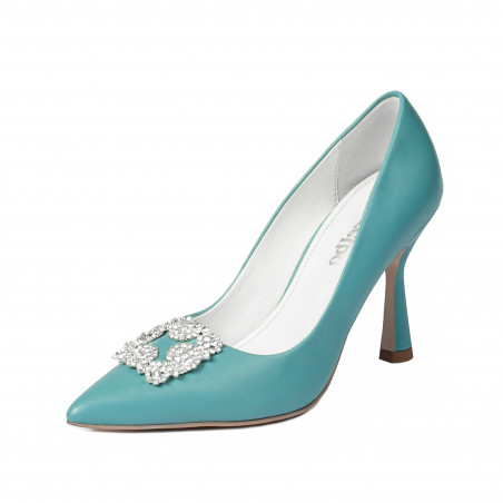 Elegante Damenschuhe 1312 Azurro