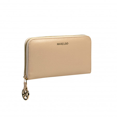 Damen-Geldbörse 200g beige Saffiano