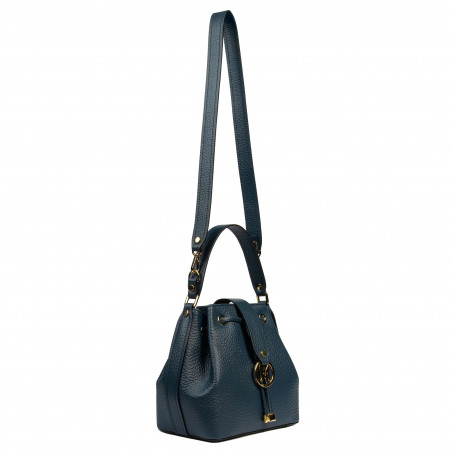 Damentasche Schultertasche 018g blau Elefant