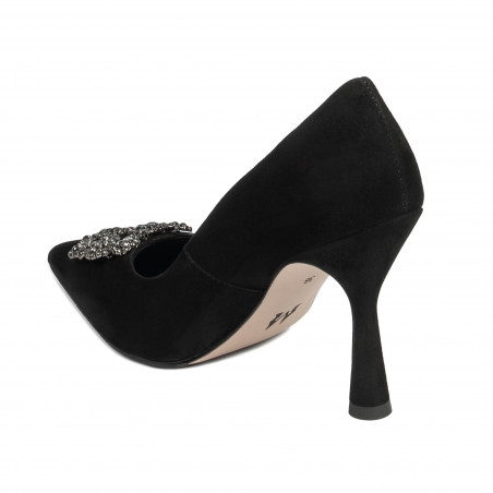 Elegante Damenschuhe 1312 schwarz Antilope