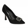 Elegante Damenschuhe 1312 schwarz Antilope