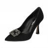 Elegante Damenschuhe 1312 schwarz Antilope