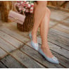 Damen Ballerinas 1301 Babyblau
