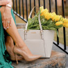 Elegante Damenschuhe 1302 Lack Kamel