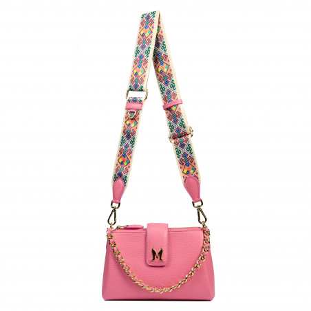 Damen-Umhängetasche 003g biz rosa