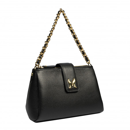 Damenhandtasche zum Umhängen 003g schwarz